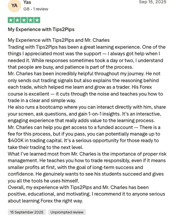 Trustpilot review